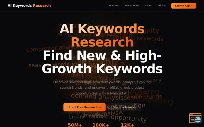 Screenshot of AI Keywords Research-1.0