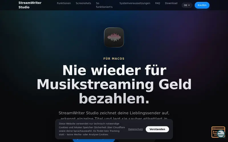 Screenshot of StreamWriter Studio