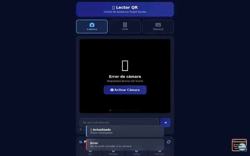 Screenshot of Lector QR