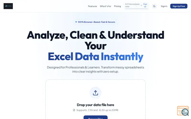 Screenshot of Recoonlytics