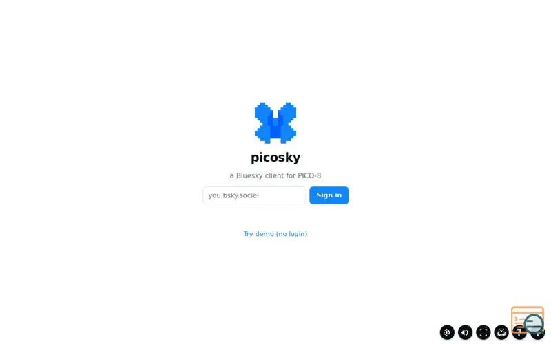 Screenshot of A Bluesky client for PICO-8