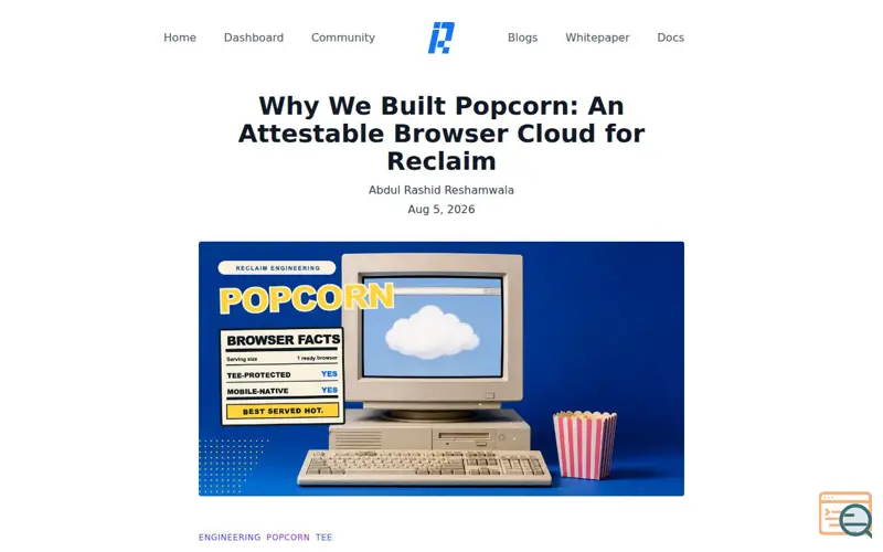 Screenshot of Popcorn
