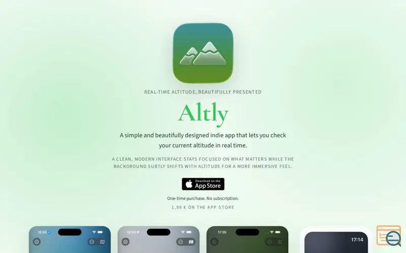 Screenshot of Altly