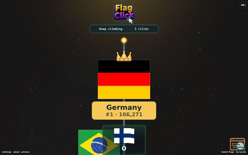 Screenshot of Flag Click