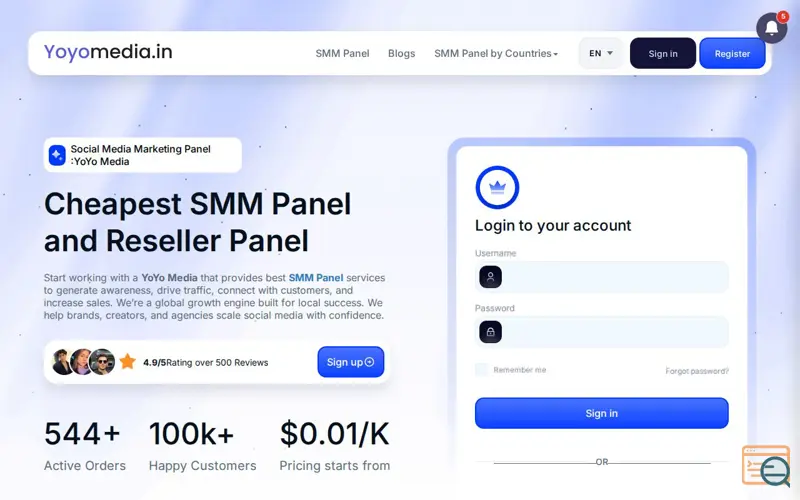 Screenshot of YoYo Media
