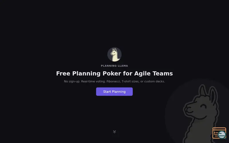 Screenshot of Planning Llama