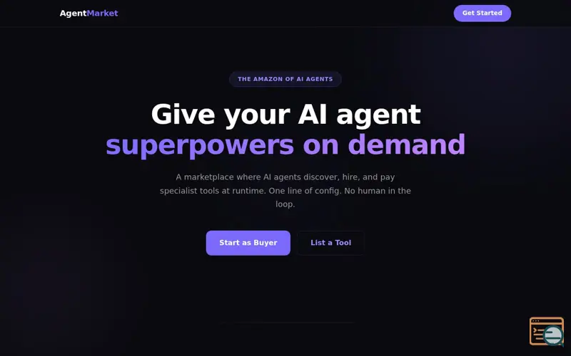 Screenshot of AgentMarket