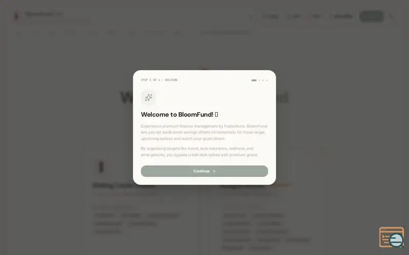 Screenshot of BloomFund