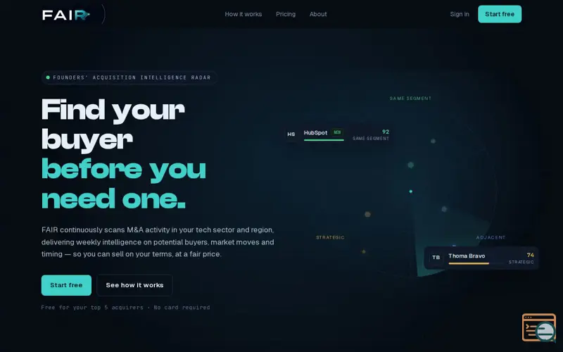Screenshot of FAIR