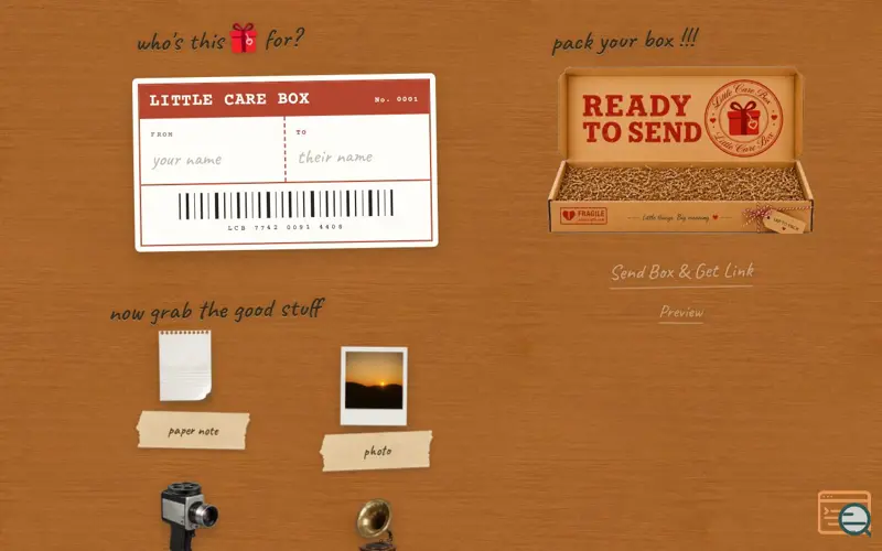 Screenshot of LittleCareBox