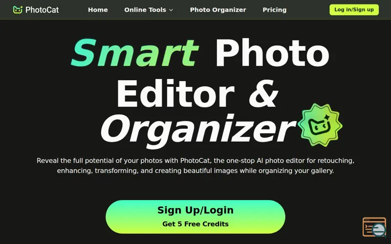 Screenshot of PhotoCat: AI Photo Editor & AlbumCleaner, a launch using Meitu