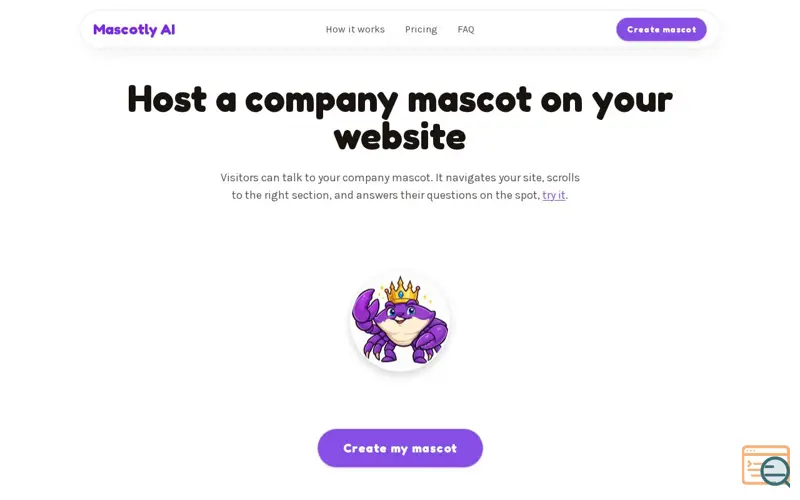 Screenshot of Mascotlyai