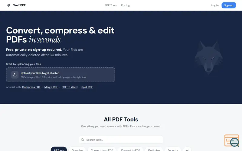Screenshot of Wolf PDF