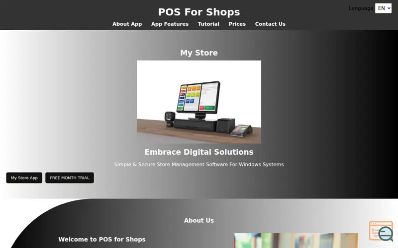 Screenshot of All-in-One POS Software for Small Stores