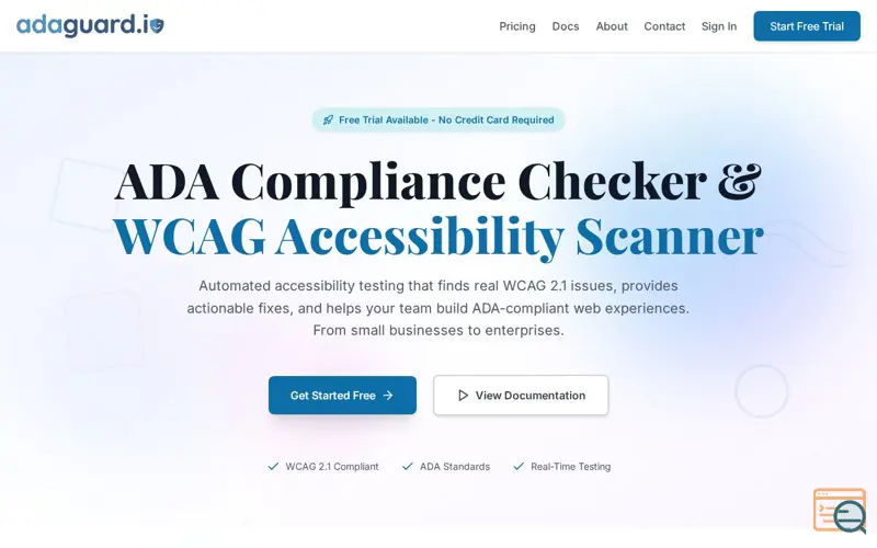 Screenshot of ADAGuard