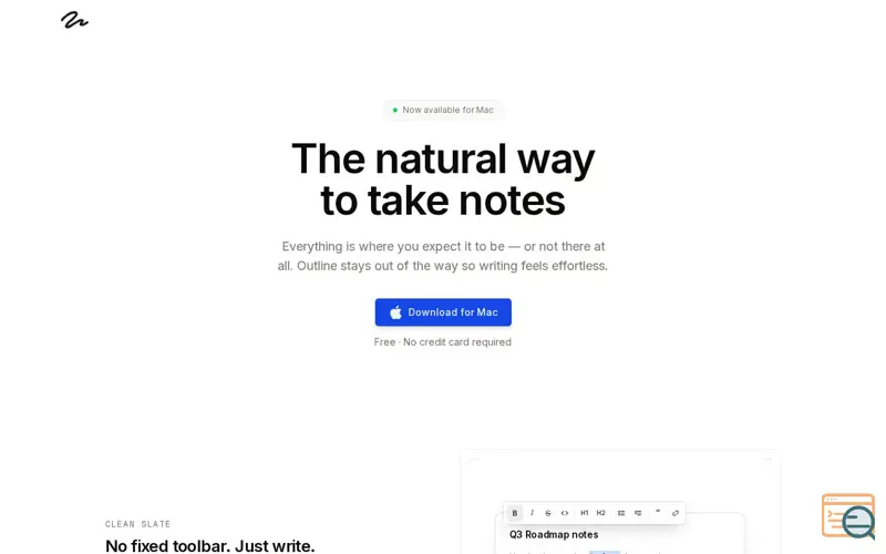 Screenshot of Outline