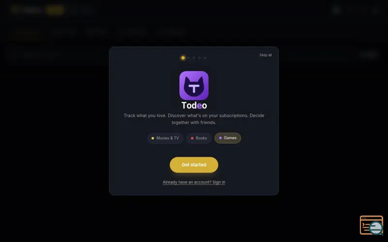 Screenshot of Todeo