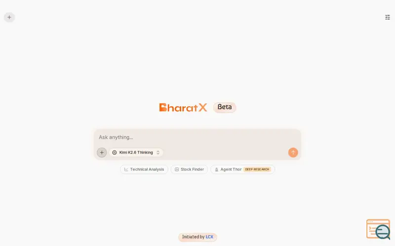 Screenshot of BharatX