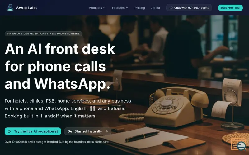 Screenshot of Swop Labs