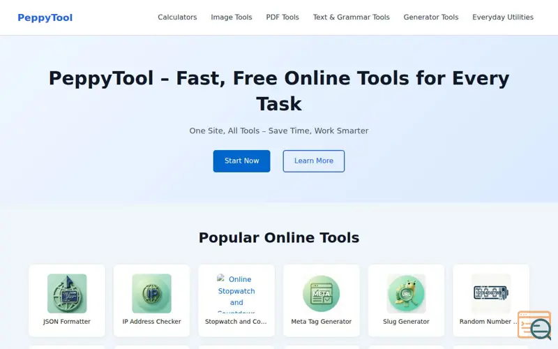 Screenshot of PeppyTool