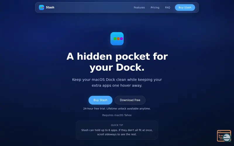 Screenshot of Stash