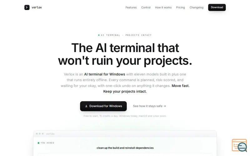 Screenshot of Verlox