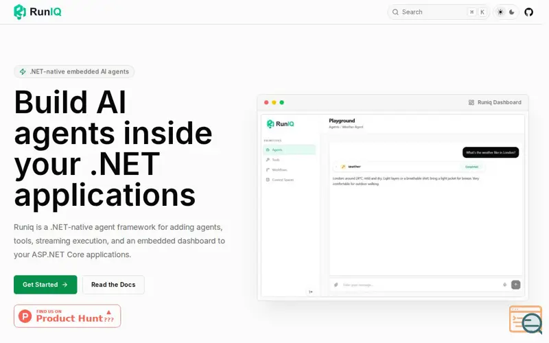 Screenshot of Runiq.Net