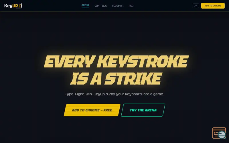 Screenshot of KeyUp