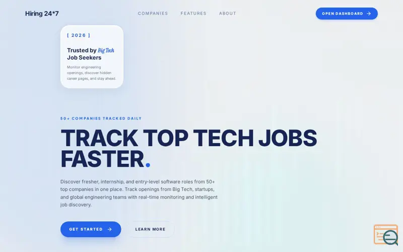 Screenshot of Hiring 24*7