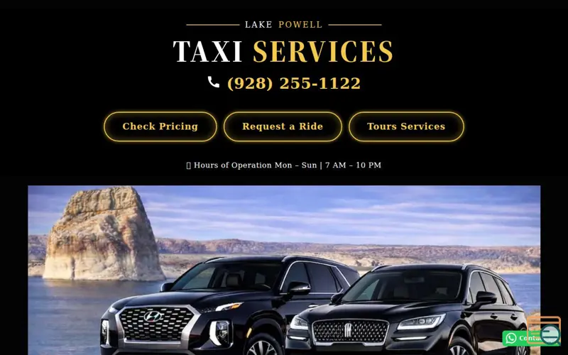 Screenshot of Taxi Service in Page Arizona