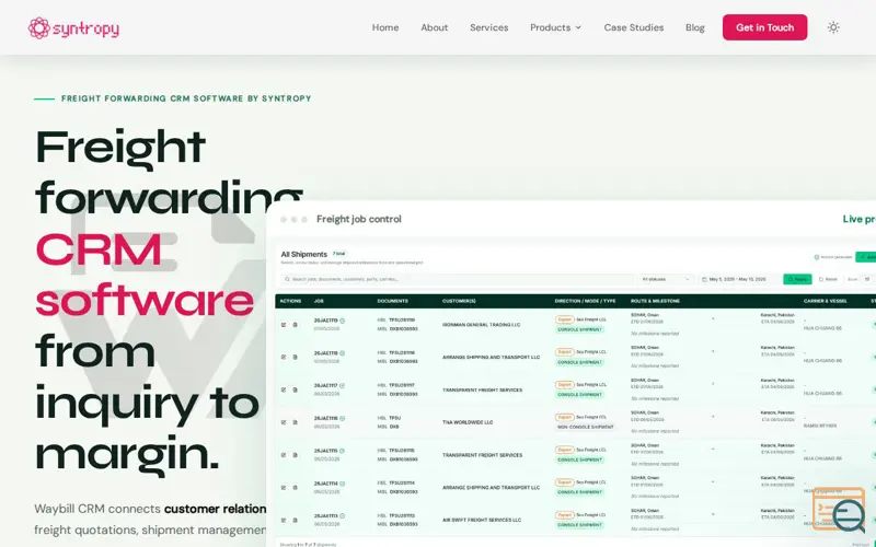 Screenshot of Syntropy Inc.