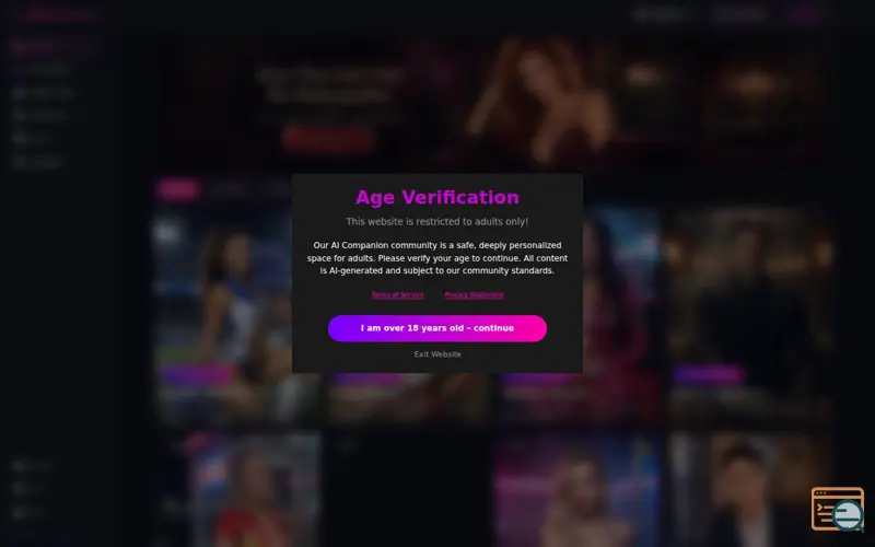 Screenshot of WhatsLove AI