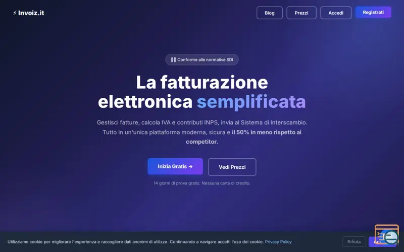 Screenshot of Invoiz.it