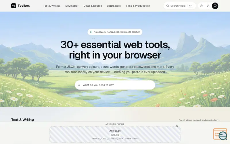 Screenshot of Devi Toolbox