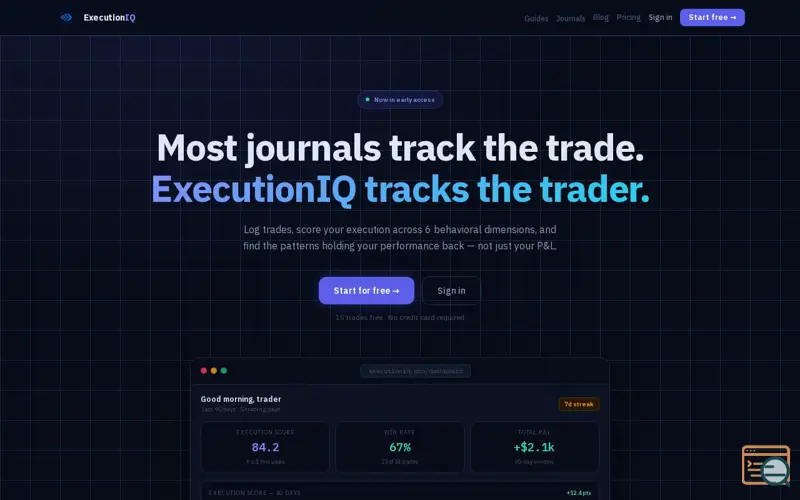 Screenshot of ExecutionIQ