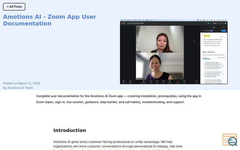 Screenshot of Amotionsinc