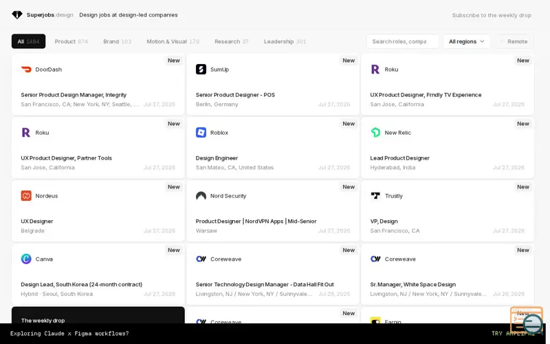 Screenshot of Superjobs