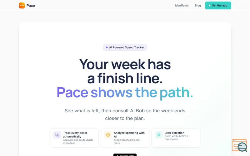 Screenshot of Pace