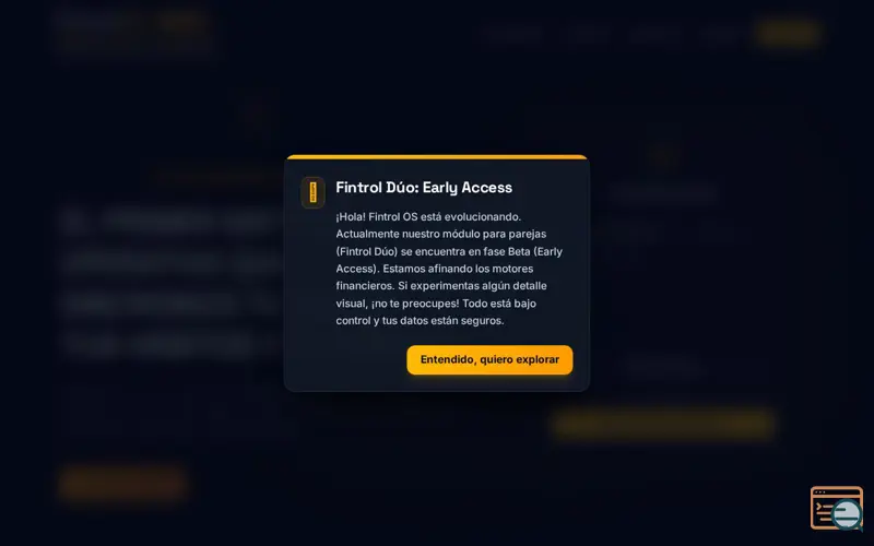 Screenshot of Fintrol OS