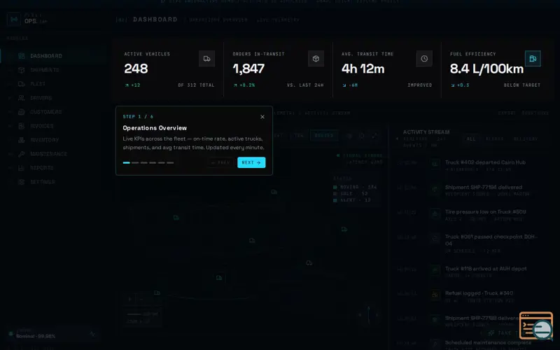 Screenshot of FleetOps
