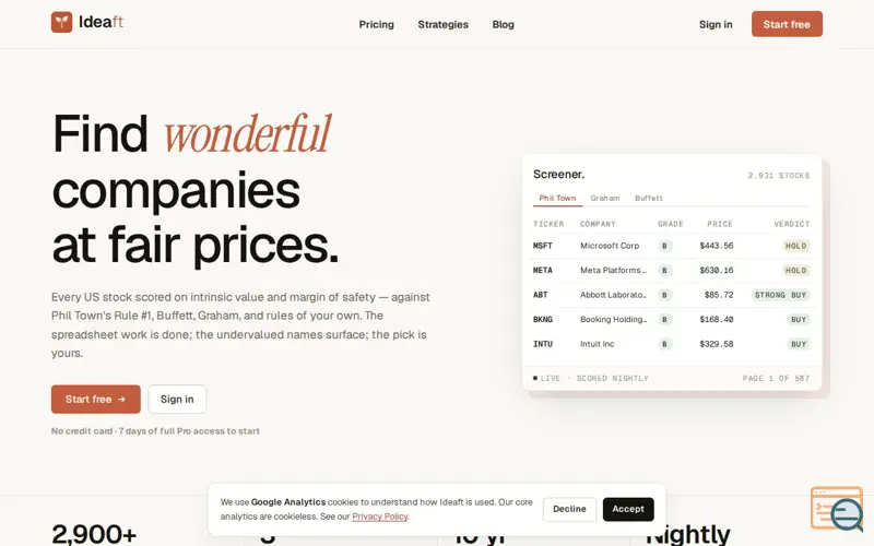Screenshot of Ideaft