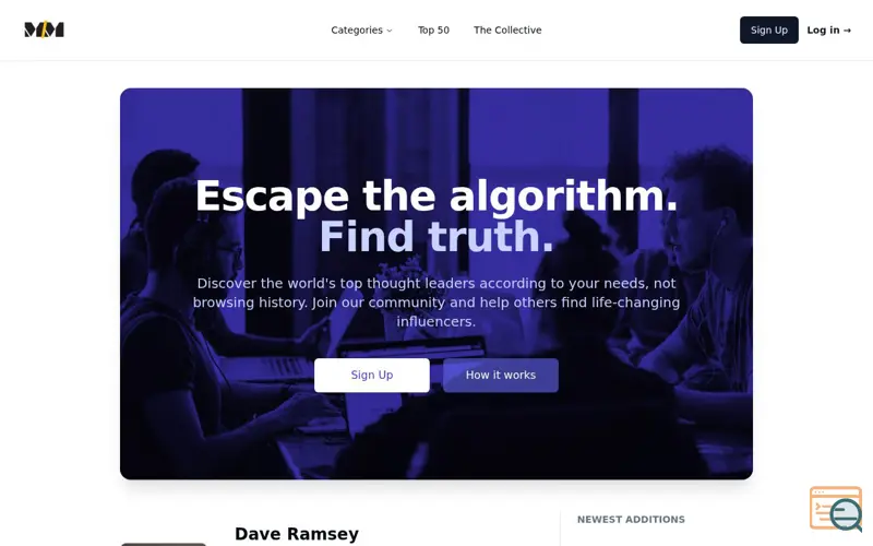 Screenshot of Modern Mentor