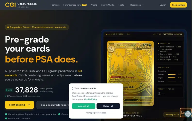 Screenshot of CardGrade