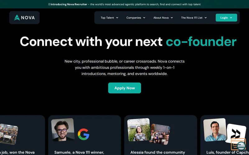 Screenshot of Nova