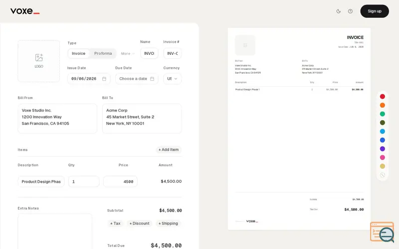 Screenshot of Voxe