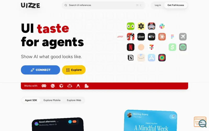 Screenshot of UIZZE
