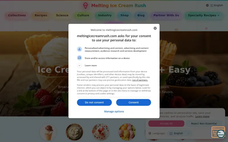 Screenshot of Melting Ice Cream Rush