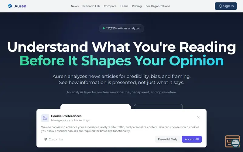 Screenshot of Auren