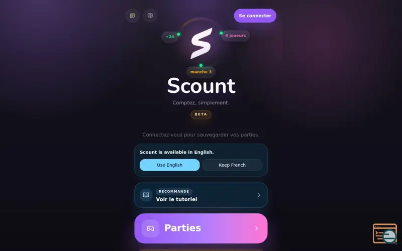 Screenshot of Scount