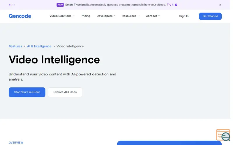 Screenshot of Video Intelligence by Qencode, a launch using Atlassian